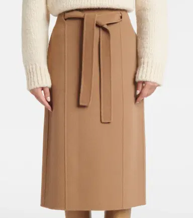 'S Max Mara Alec belted wool midi skirt | Thumbnail 4 'S Max Mara Alec belted wool midi skirt | Thumbnail 4