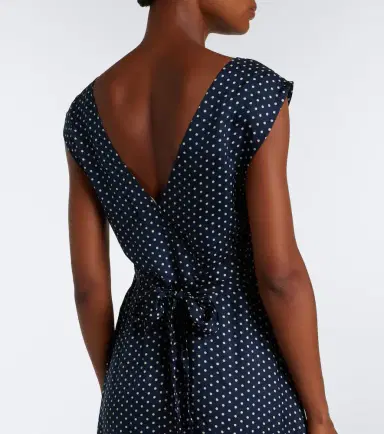 DÔEN Dôen Tahlia polka dot silk-blend midi dress | Thumbnail 3 DÔEN Dôen Tahlia polka dot silk-blend midi dress | Thumbnail 3
