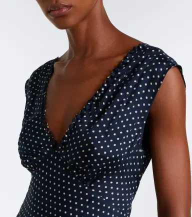 DÔEN Dôen Tahlia polka dot silk-blend midi dress | Thumbnail 4 DÔEN Dôen Tahlia polka dot silk-blend midi dress | Thumbnail 4