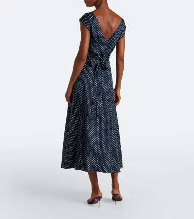 DÔEN Dôen Tahlia polka dot silk-blend midi dress | Thumbnail 5 DÔEN Dôen Tahlia polka dot silk-blend midi dress | Thumbnail 5