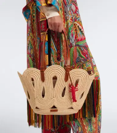 Aquazzura Artiste Medium raffia tote bag | Thumbnail 5 Aquazzura Artiste Medium raffia tote bag | Thumbnail 5