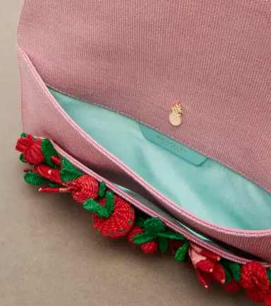 Aquazzura Botanica appliqué raffia clutch | Thumbnail 3 Aquazzura Botanica appliqué raffia clutch | Thumbnail 3