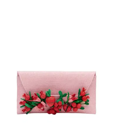 Aquazzura Botanica appliqué raffia clutch | Thumbnail 1 Aquazzura Botanica appliqué raffia clutch | Thumbnail 1