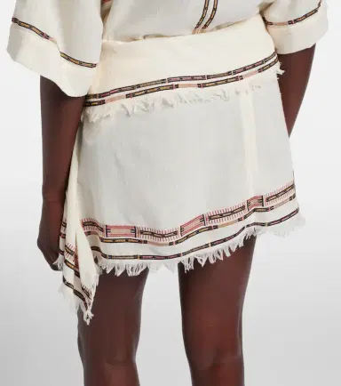 Isabel Marant Feriel embroidered fringed silk wrap skirt | Thumbnail 4 Isabel Marant Feriel embroidered fringed silk wrap skirt | Thumbnail 4