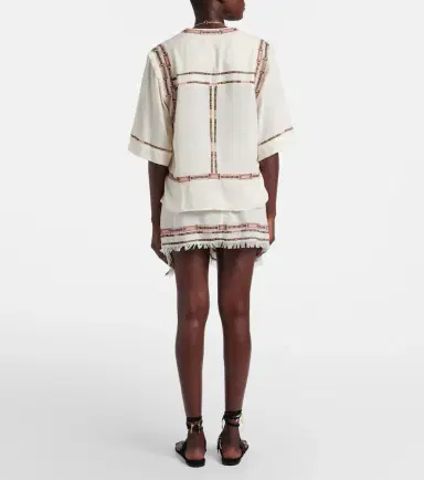 Isabel Marant Feriel embroidered fringed silk wrap skirt | Thumbnail 5 Isabel Marant Feriel embroidered fringed silk wrap skirt | Thumbnail 5
