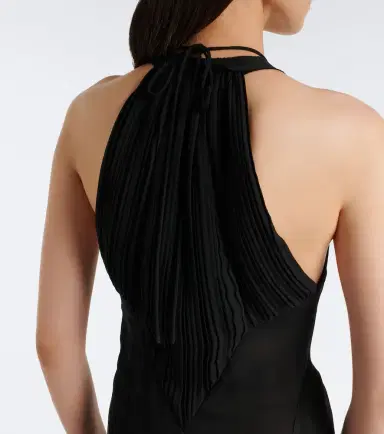 Victoria Beckham Paneled crêpe satin gown | Thumbnail 5 Victoria Beckham Paneled crêpe satin gown | Thumbnail 5