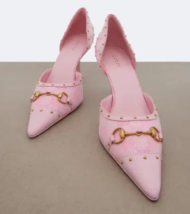 Gucci Savoy Horsebit GG canvas pumps | Thumbnail 2 Gucci Savoy Horsebit GG canvas pumps | Thumbnail 2