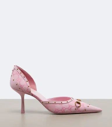 Gucci Savoy Horsebit GG canvas pumps | Thumbnail 3 Gucci Savoy Horsebit GG canvas pumps | Thumbnail 3
