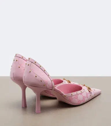 Gucci Savoy Horsebit GG canvas pumps | Thumbnail 4 Gucci Savoy Horsebit GG canvas pumps | Thumbnail 4