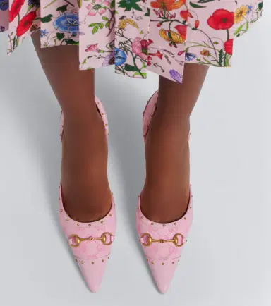 Gucci Savoy Horsebit GG canvas pumps | Thumbnail 6 Gucci Savoy Horsebit GG canvas pumps | Thumbnail 6