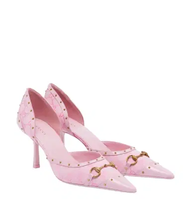 Gucci Savoy Horsebit GG canvas pumps | Thumbnail 1 Gucci Savoy Horsebit GG canvas pumps | Thumbnail 1