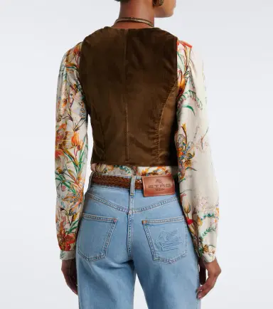 Etro Cotton velvet vest | Thumbnail 2 Etro Cotton velvet vest | Thumbnail 2