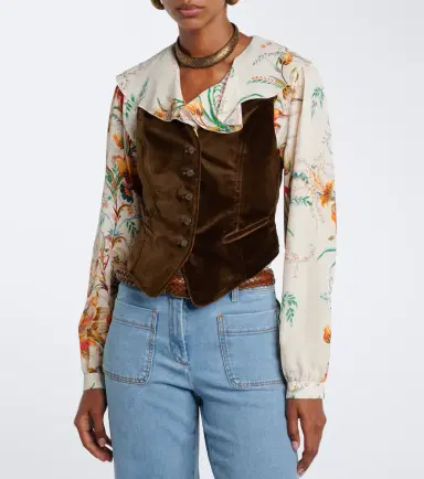 Etro Cotton velvet vest | Thumbnail 6 Etro Cotton velvet vest | Thumbnail 6