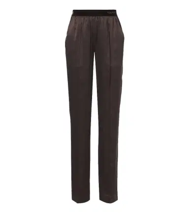 Tom Ford Silk satin straight pants | Thumbnail 1 Tom Ford Silk satin straight pants | Thumbnail 1