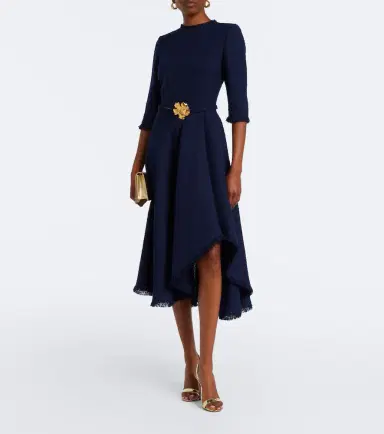Oscar de la Renta Embellished tweed midi dress | Thumbnail 4 Oscar de la Renta Embellished tweed midi dress | Thumbnail 4