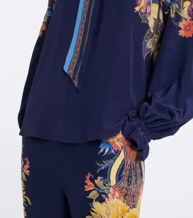 Etro Floral tie-neck silk habotai blouse | Thumbnail 4 Etro Floral tie-neck silk habotai blouse | Thumbnail 4