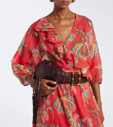 Etro Floral cotton wrap top | Thumbnail 3 Etro Floral cotton wrap top | Thumbnail 3