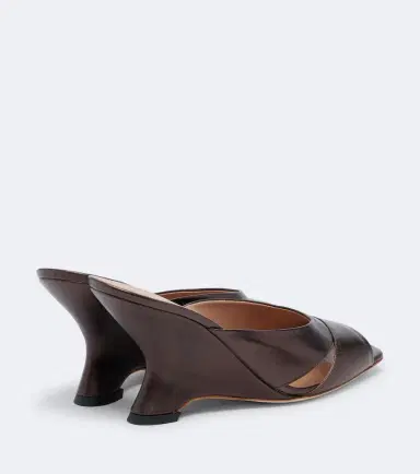 Malone Souliers Lourdes metallic leather wedge mules | Thumbnail 2 Malone Souliers Lourdes metallic leather wedge mules | Thumbnail 2