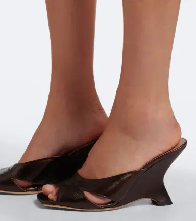 Malone Souliers Lourdes metallic leather wedge mules | Thumbnail 6 Malone Souliers Lourdes metallic leather wedge mules | Thumbnail 6