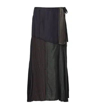 Maison Margiela Patchwork striped maxi skirt | Thumbnail 1 Maison Margiela Patchwork striped maxi skirt | Thumbnail 1