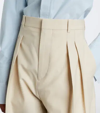 Bottega Veneta Wool and cotton wide-leg pants | Thumbnail 6 Bottega Veneta Wool and cotton wide-leg pants | Thumbnail 6