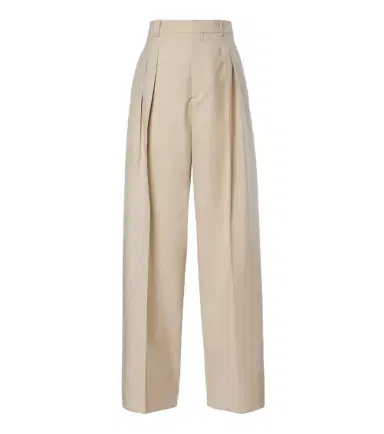 Bottega Veneta Wool and cotton wide-leg pants | Thumbnail 1 Bottega Veneta Wool and cotton wide-leg pants | Thumbnail 1