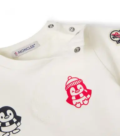 Moncler Enfant Baby printed cotton-blend jersey T-shirt | Thumbnail 3 Moncler Enfant Baby printed cotton-blend jersey T-shirt | Thumbnail 3