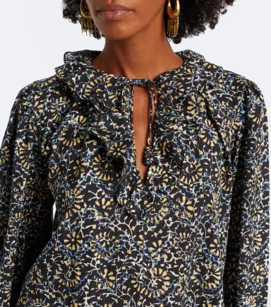 Ulla Johnson Siena printed ruffled cotton-blend top | Thumbnail 2 Ulla Johnson Siena printed ruffled cotton-blend top | Thumbnail 2