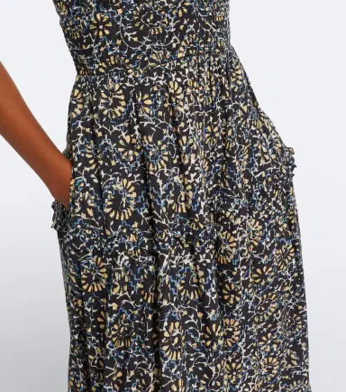 Ulla Johnson Ophelia printed cotton-blend midi dress | Thumbnail 3 Ulla Johnson Ophelia printed cotton-blend midi dress | Thumbnail 3