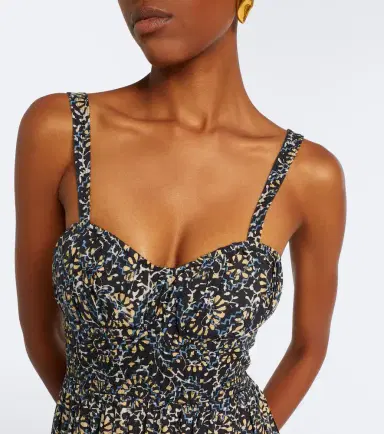 Ulla Johnson Ophelia printed cotton-blend midi dress | Thumbnail 4 Ulla Johnson Ophelia printed cotton-blend midi dress | Thumbnail 4