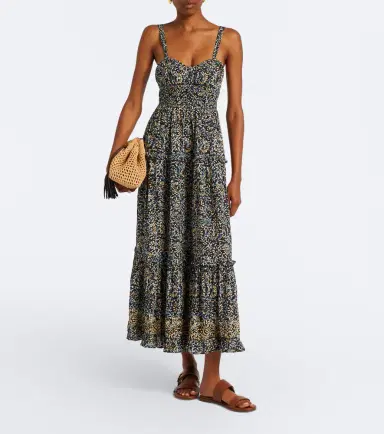 Ulla Johnson Ophelia printed cotton-blend midi dress | Thumbnail 6 Ulla Johnson Ophelia printed cotton-blend midi dress | Thumbnail 6