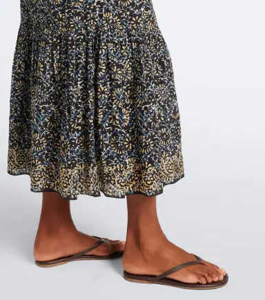 Ulla Johnson Olina printed tiered cotton-blend midi skirt | Thumbnail 6 Ulla Johnson Olina printed tiered cotton-blend midi skirt | Thumbnail 6