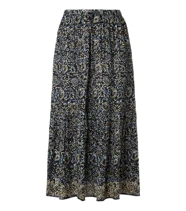 Ulla Johnson Olina printed tiered cotton-blend midi skirt | Thumbnail 1 Ulla Johnson Olina printed tiered cotton-blend midi skirt | Thumbnail 1