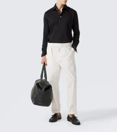 Kiton Cotton poplin polo top | Thumbnail 3 Kiton Cotton poplin polo top | Thumbnail 3
