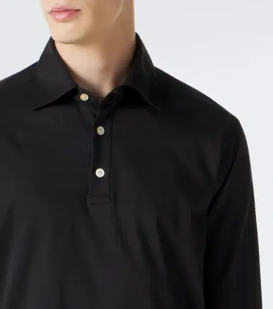 Kiton Cotton poplin polo top | Thumbnail 7 Kiton Cotton poplin polo top | Thumbnail 7