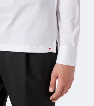 Kiton Cotton poplin polo top | Thumbnail 3 Kiton Cotton poplin polo top | Thumbnail 3