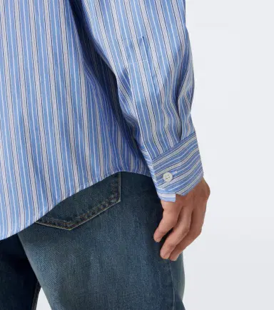 Saint Laurent Striped cotton poplin shirt | Thumbnail 3 Saint Laurent Striped cotton poplin shirt | Thumbnail 3