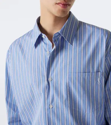Saint Laurent Striped cotton poplin shirt | Thumbnail 4 Saint Laurent Striped cotton poplin shirt | Thumbnail 4