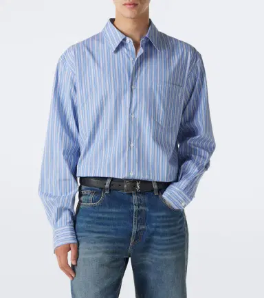 Saint Laurent Striped cotton poplin shirt | Thumbnail 6 Saint Laurent Striped cotton poplin shirt | Thumbnail 6
