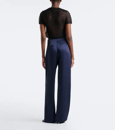 Simkhai Kyra high-rise satin wide-leg pants | Thumbnail 6 Simkhai Kyra high-rise satin wide-leg pants | Thumbnail 6