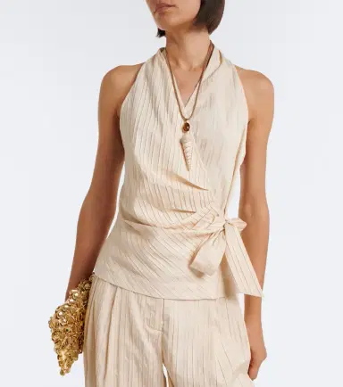 Simkhai Bria striped halterneck top | Thumbnail 6 Simkhai Bria striped halterneck top | Thumbnail 6