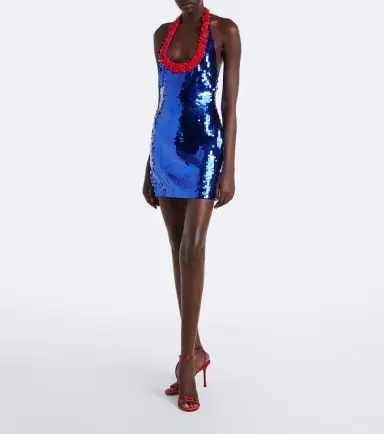 Retrofete Retrofête Lunexa embellished halterneck minidress | Thumbnail 2 Retrofete Retrofête Lunexa embellished halterneck minidress | Thumbnail 2