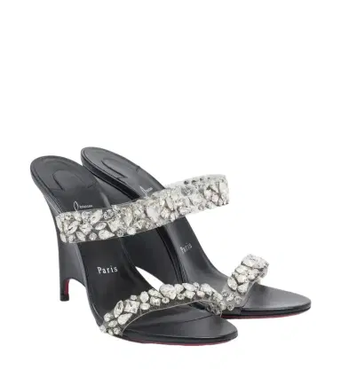 Christian Louboutin Miss Z embellished wedge sandals | Thumbnail 1 Christian Louboutin Miss Z embellished wedge sandals | Thumbnail 1