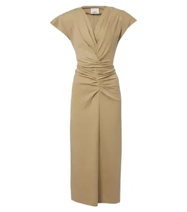 Isabel Marant Nadra gathered cotton jersey midi dress | Thumbnail 1 Isabel Marant Nadra gathered cotton jersey midi dress | Thumbnail 1