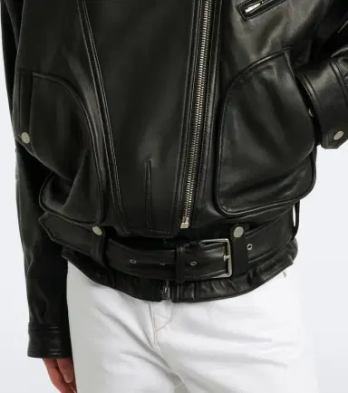 Isabel Marant Farza leather jacket | Thumbnail 2 Isabel Marant Farza leather jacket | Thumbnail 2
