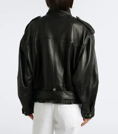 Isabel Marant Farza leather jacket | Thumbnail 4 Isabel Marant Farza leather jacket | Thumbnail 4