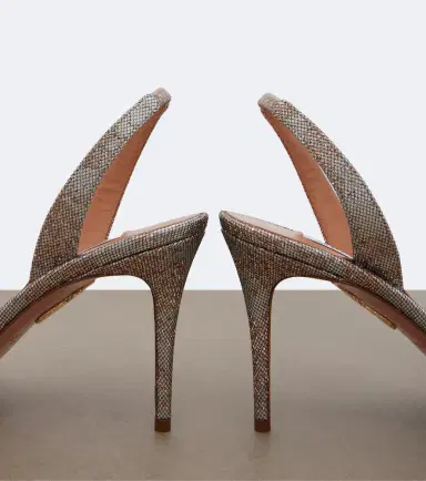 Aquazzura So Nude metallic leather slingback sandals | Thumbnail 4 Aquazzura So Nude metallic leather slingback sandals | Thumbnail 4