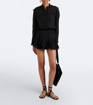 Marant Étoile Lonzie embroidered cotton voile blouse | Thumbnail 4 Marant Étoile Lonzie embroidered cotton voile blouse | Thumbnail 4