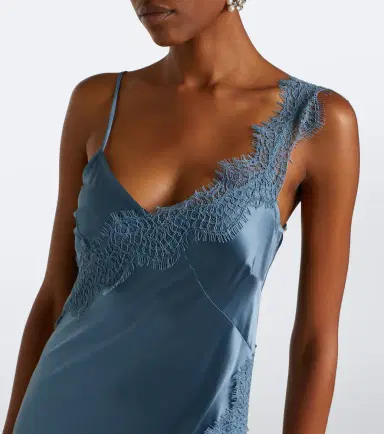 Veronica Beard Vernon lace-trimmed silk-blend midi dress | Thumbnail 4 Veronica Beard Vernon lace-trimmed silk-blend midi dress | Thumbnail 4
