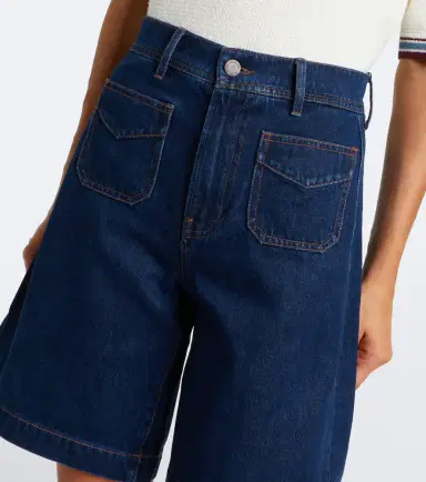 Veronica Beard Carter denim Bermuda shorts | Thumbnail 5 Veronica Beard Carter denim Bermuda shorts | Thumbnail 5